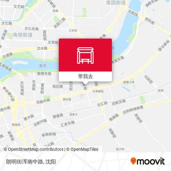 朗明街浑南中路地图