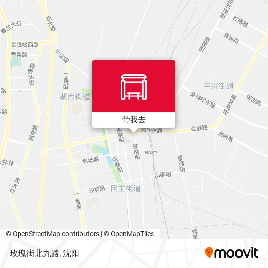 玫瑰街北九路地图