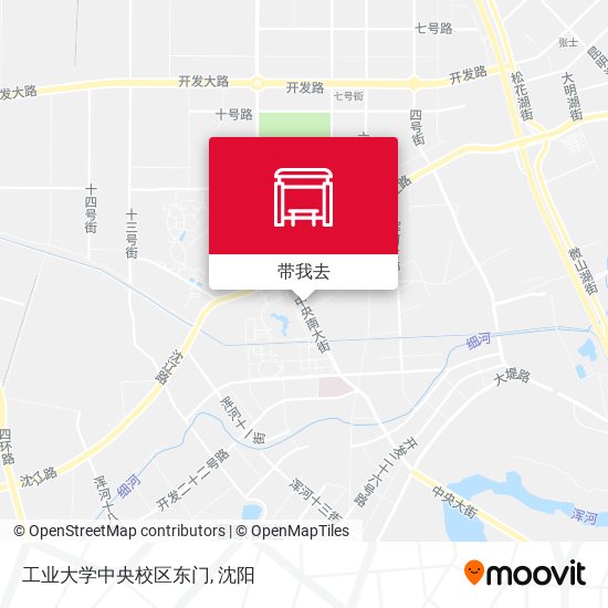 工业大学中央校区东门地图