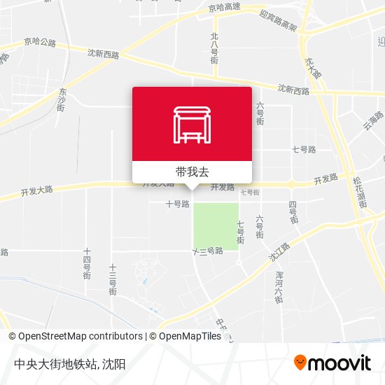 中央大街地铁站地图