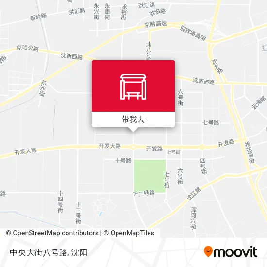 中央大街八号路地图