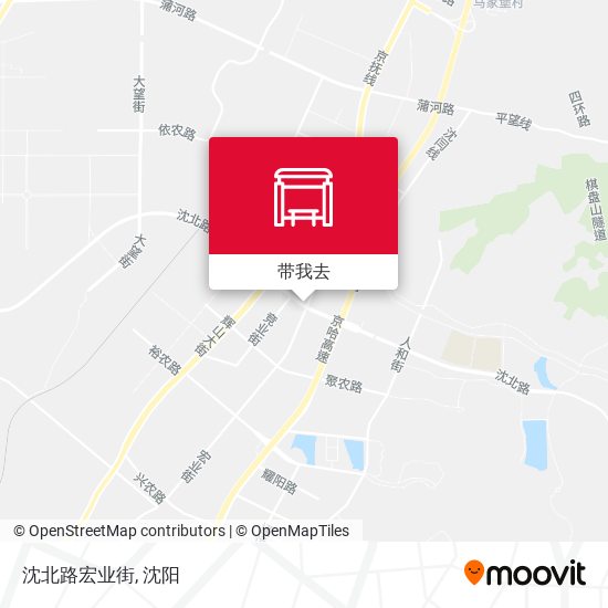 沈北路宏业街地图