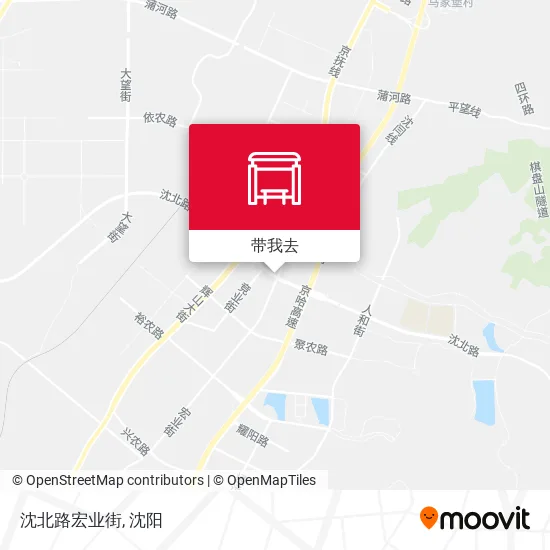 沈北路宏业街地图