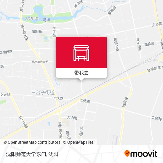 沈阳师范大学东门地图