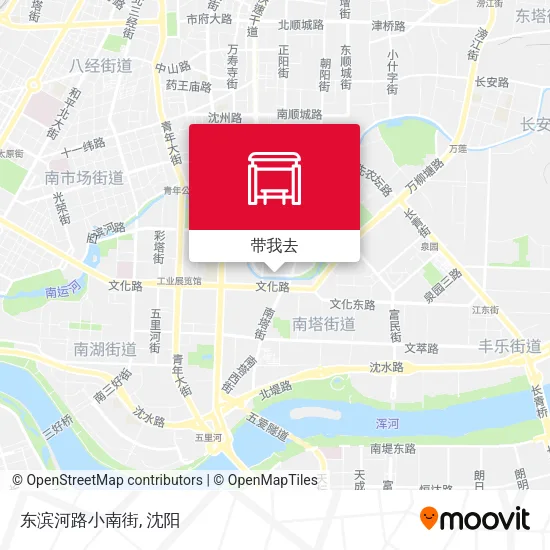 东滨河路小南街地图