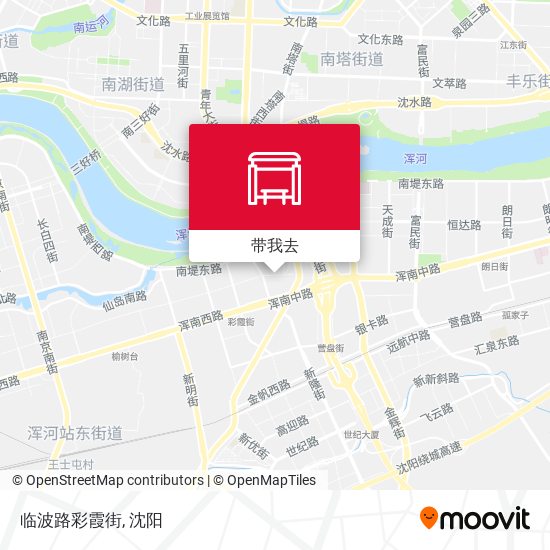 临波路彩霞街地图