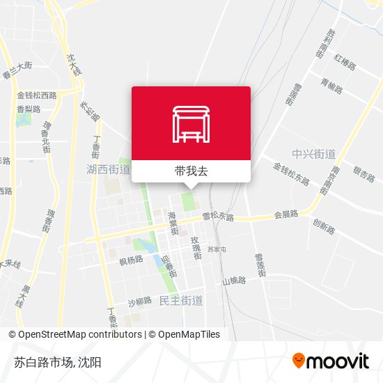 苏白路市场地图