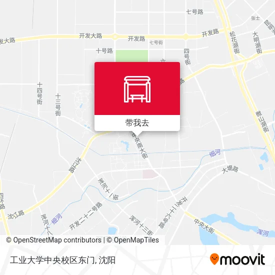工业大学中央校区东门地图