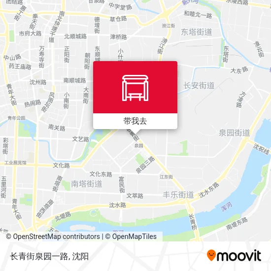 长青街泉园一路地图