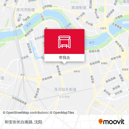 和安街长白南路地图