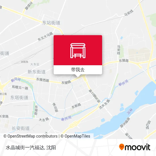 水晶城街一汽福达地图