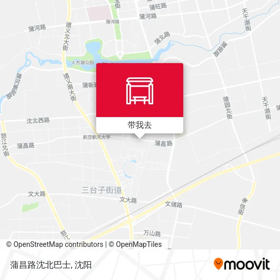 蒲昌路沈北巴士地图