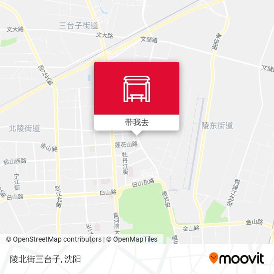 陵北街三台子地图