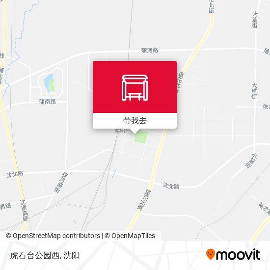 虎石台公园西地图