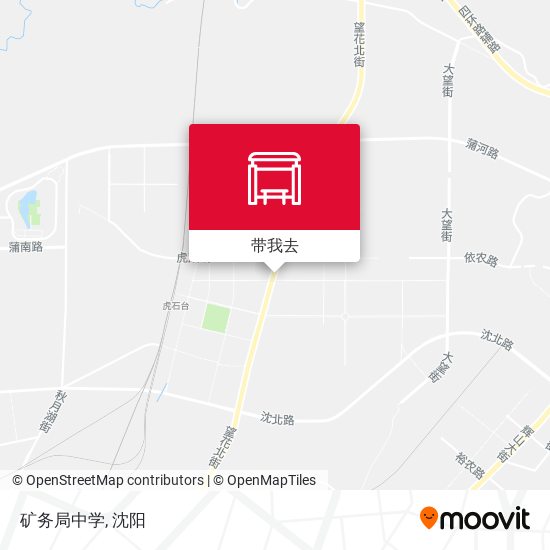 矿务局中学地图