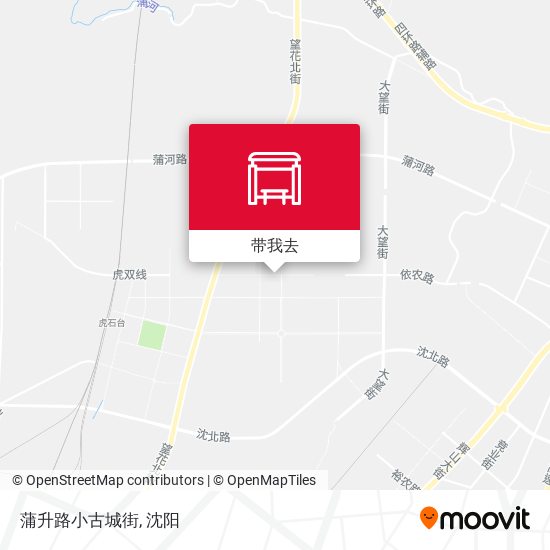 蒲升路小古城街地图