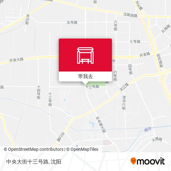 中央大街十三号路地图