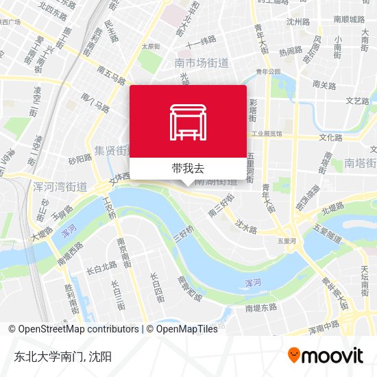 东北大学南门地图