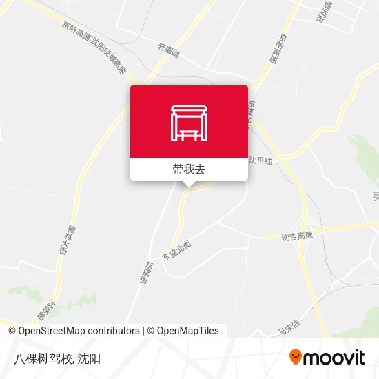 八棵树驾校地图