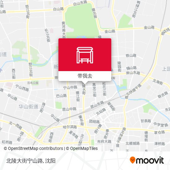 北陵大街宁山路地图