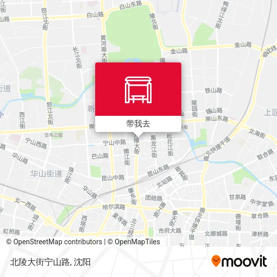 北陵大街宁山路地图