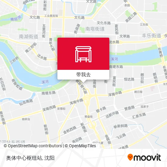 奥体中心枢纽站地图