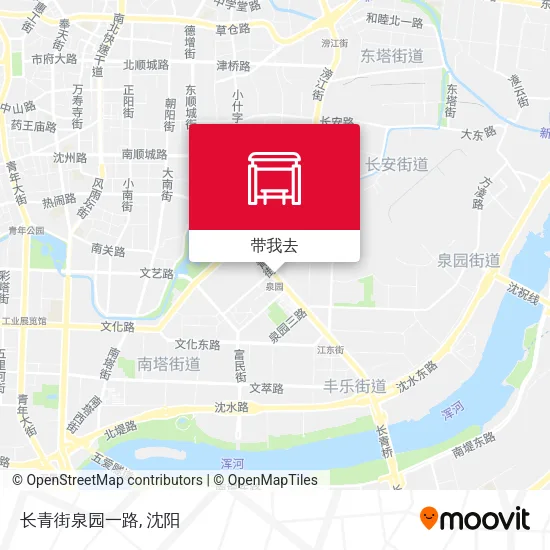 长青街泉园一路地图
