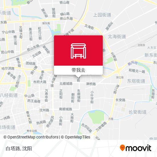 白塔路地图