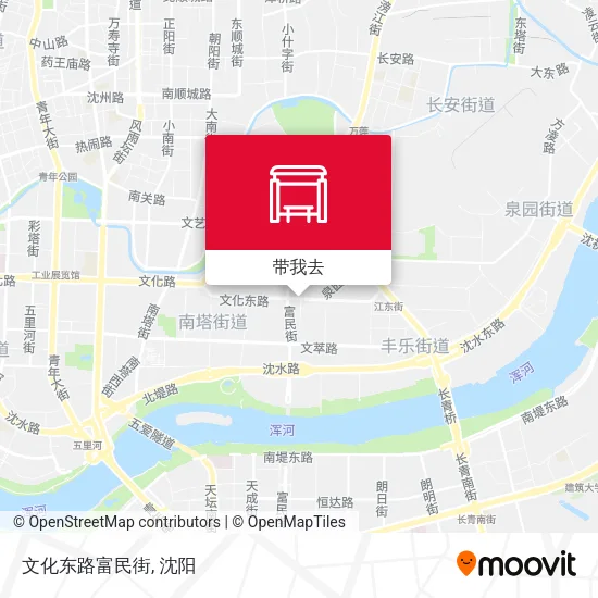 文化东路富民街地图