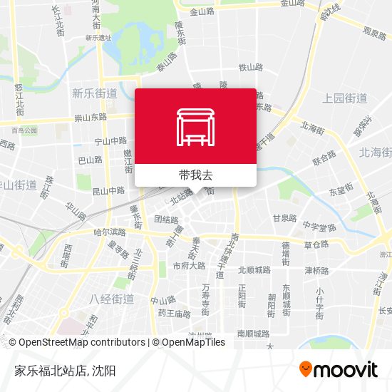 家乐福北站店地图