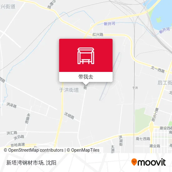 新塔湾钢材市场地图