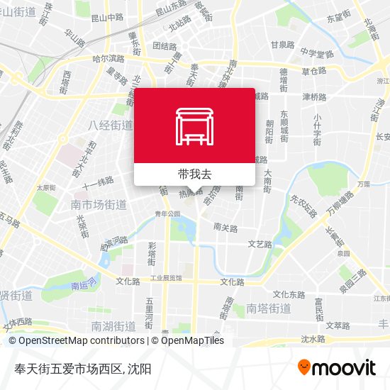 奉天街五爱市场西区地图