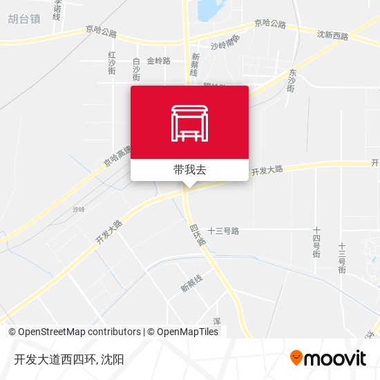 开发大道西四环地图