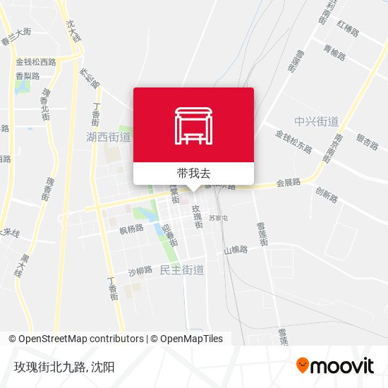 玫瑰街北九路地图