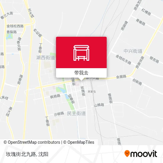 玫瑰街北九路地图