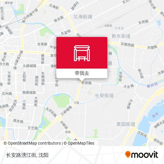 长安路滂江街地图