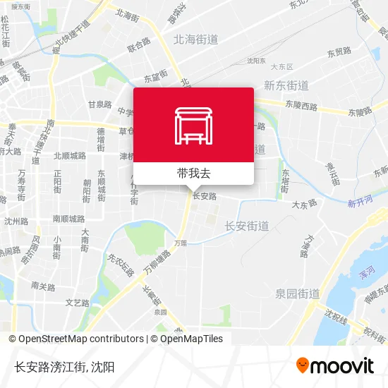 长安路滂江街地图