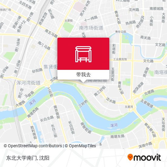 东北大学南门地图