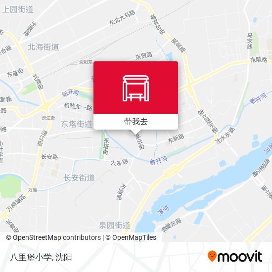 八里堡小学地图