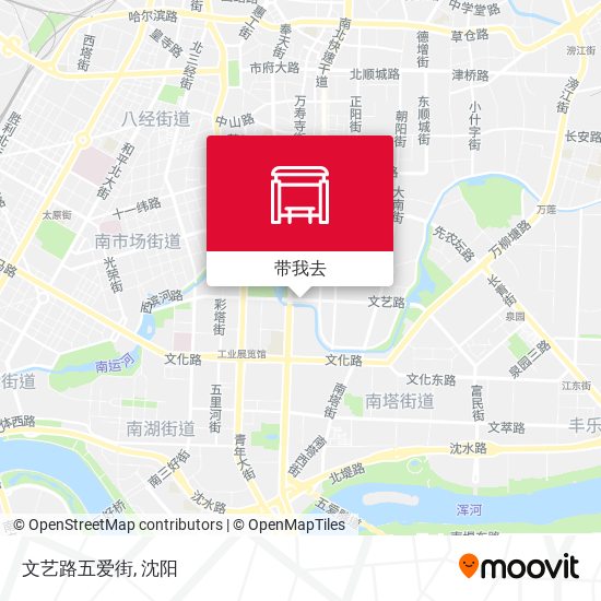文艺路五爱街地图