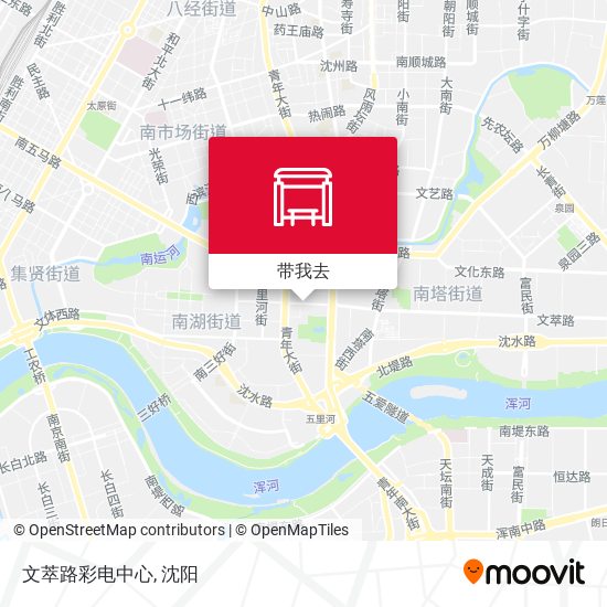 文萃路彩电中心地图