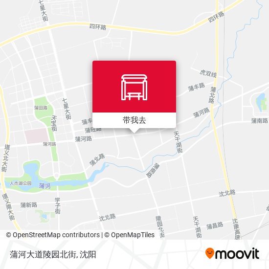 蒲河大道陵园北街地图