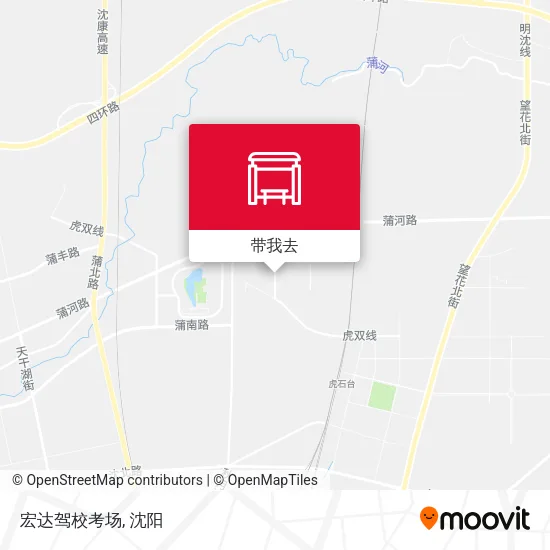 宏达驾校考场地图