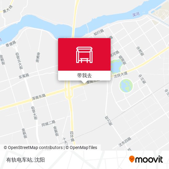 有轨电车站地图