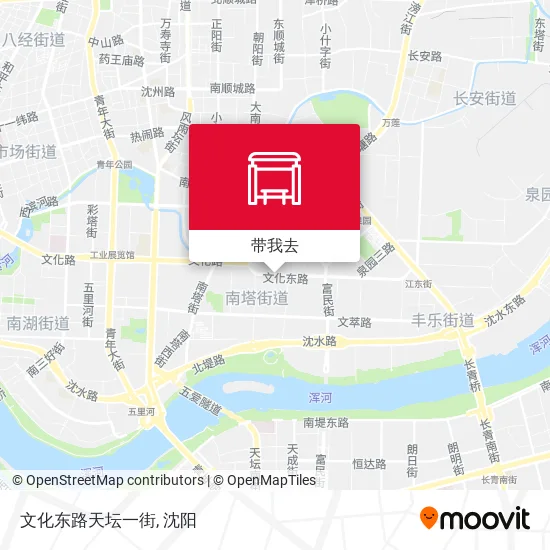 文化东路天坛一街地图