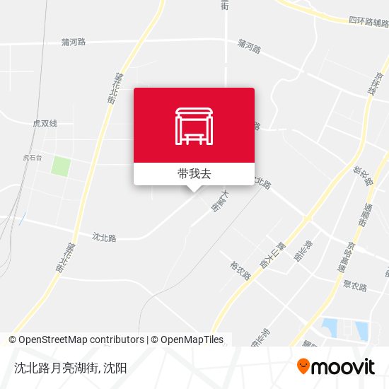 沈北路月亮湖街地图