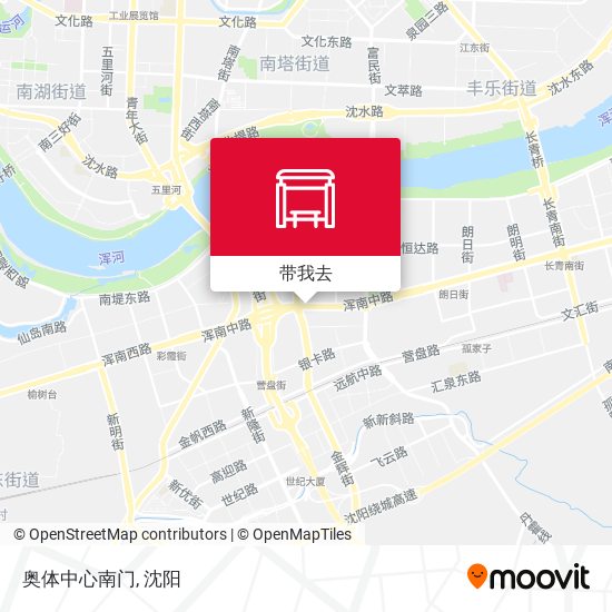 奥体中心南门地图