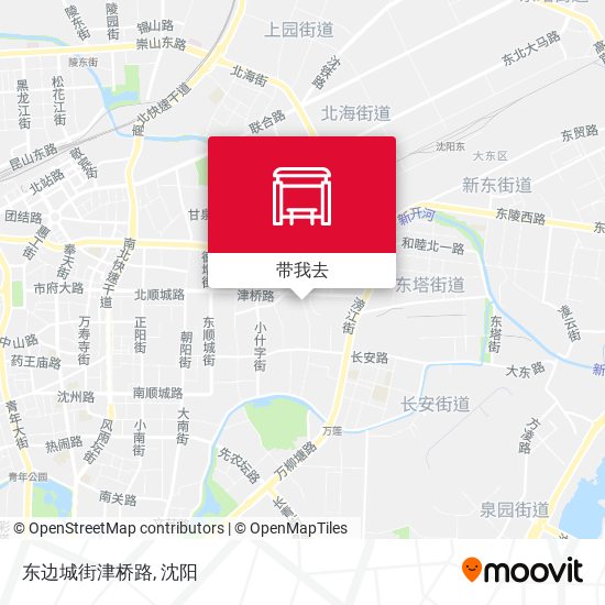 东边城街津桥路地图