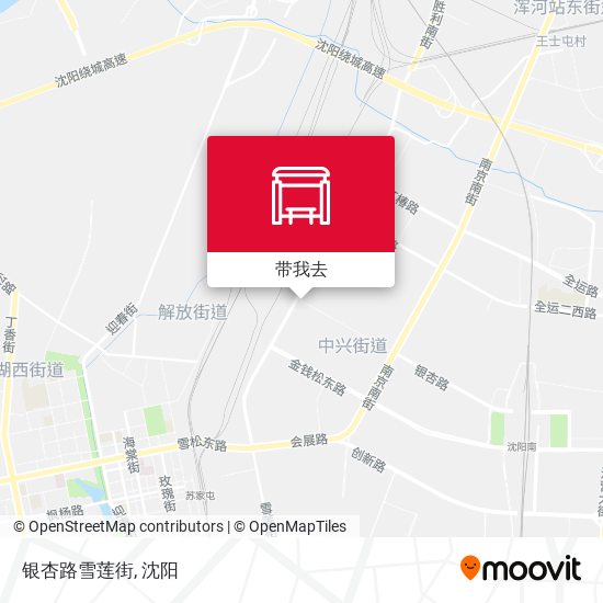 银杏路雪莲街地图