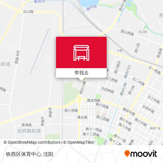 铁西区体育中心地图